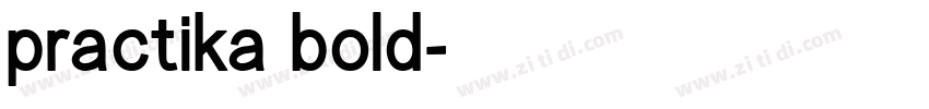 practika bold字体转换